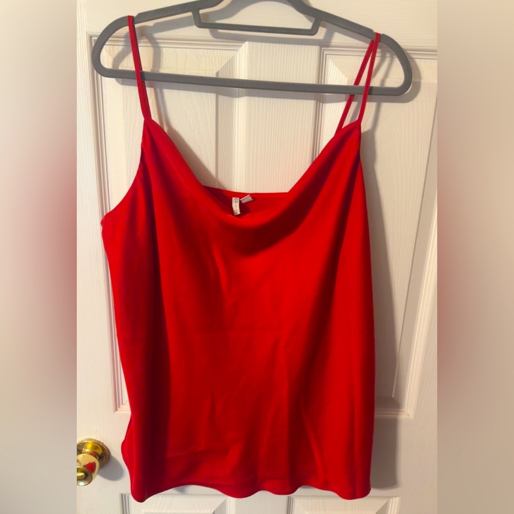 Cato Red Fitted Camisole Top